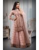 Pastel Pink Sharara Set With Stone Work Detailing