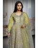 Yellow Bridal Gown With Heavy Stone Work Detailing Along With Same Color Dupatta