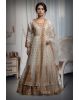 Heavy Worked White Bridal Gown With Stone Work Embellishment