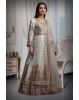 Heavy Worked White Bridal Gown With Stone Work Embellishment