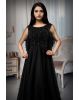 Netted black gown
