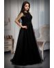 Netted black gown