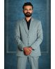 2 Pc Moss Green Terry Rayon Suit in 2 Pc Suit