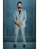 2 Pc Moss Green Terry Rayon Suit in 2 Pc Suit
