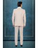 Elegant Ivory Beige 3-Piece Tuxedo Suit with Bow Tie