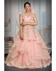 Light pink glitter fabric  Born drapping gown