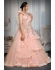 Light pink glitter fabric  Born drapping gown