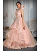 Light pink glitter fabric  Born drapping gown