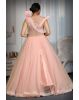 Light pink glitter fabric  Born drapping gown