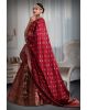 Maroon banarasi Brocade lehenga