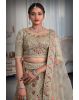 Light green sequins work lehenga