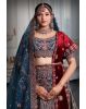 Blue heavy embroidery sequins work lehenga