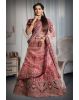 Dark pink & Maroon combination heavy embroidery lehenga