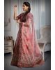 Dark pink & Maroon combination heavy embroidery lehenga