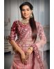 Dark pink & Maroon combination heavy embroidery lehenga