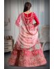 Rani pink embroidery sequins work lehenga