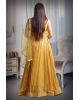 Yellow Colour Sleeveless Lehenga With Detailed Sequin Work , Jarkan Work And Embroidery And Same Colour Dupatta