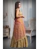 Yellow Colour Sleeveless Lehenga With Detailed Sequin Work , Jarkan Work And Embroidery And Contrast Colour Dupatta