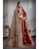 Chiku colour heavy embroidery jarkan work lehenga