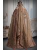 Chiku colour heavy embroidery jarkan work lehenga