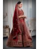 Maroon & golden  heavy work lehenga