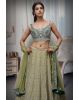 Delightful Haldi Lehenga With A Mix Of Lime Yellow And Green Heavy worked Lehenga