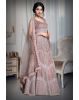Burnt Mauve Heavy Stone Worked Bridal Lehenga