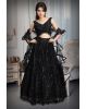 Black Heavy Beads Worked Bridal Lehenga