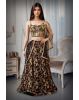 Multicolour Beads Worked Minimal Bridal Lehenga