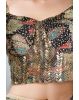 Multicolour Beads Worked Minimal Bridal Lehenga