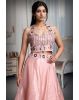 Pastel Mauve Tissue Silk Lehenga With Heavy Stone Worked Blouse