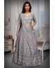 Lavender Net Lehenga With Exquisite Threadwork And Detailing Throughout The Lehenga