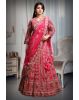 Rani Pink Heavy Worked Lehenga With Rich Embellishment Work In Skirt And Top Along With Heavy Net Dupatta
