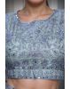Pastel Blue Net Lehenga With Threadwork And Stone Work Details And Same Colour Dupatta