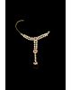 Ethnic Indian Traditional Gold Plated Kundan Jewellery Set With Ruby Red Stone And Beads Detailing