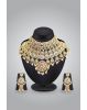 Exquisite White Kundan And Beads Detailed Bridal Jewellery Set