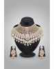 Exclusive White Pearl Detailed Heavy Bridal Kundan Jewellery