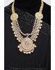Exquisite Gold Plated Heavy Bridal Jewellery Set With Royal Cutwork Detailing
