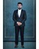 2 Pcs Polyester In Dark Blue 2Pc Suit