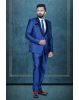 2 Pcs Imported Terry Rayon In Royal Blue 2Pc Suit