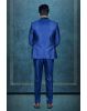 2 Pcs Imported Terry Rayon In Royal Blue 2Pc Suit
