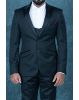 Polyester Viscose In Black 3Pc Suit