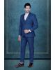 3Pc Suit Polyster In Blue 3Pc Suit