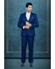3Pc Suit Polyester Viscose In Dark Blue 3Pc Suit