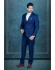 3Pc Suit Polyester Viscose In Dark Blue 3Pc Suit