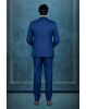 3Pc Suit Polyester Viscose In Dark Blue 3Pc Suit