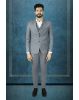 Light Grey Polyster 3Pc Suit