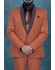 3 Pcs Imported Terry Rayon In Mat Brown 3Pc Suit