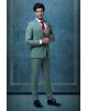 3 Pcs Suiting In Moss Green 3Pc Suit