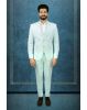 Polyster Powder Blue 3Pc Suit